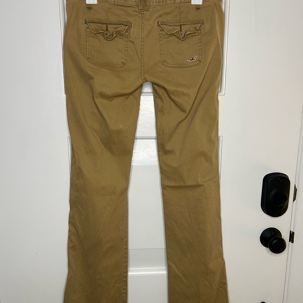 Y2K Hollister Low Rise Flare Khaki Utility Pants - Picture 7 of 14